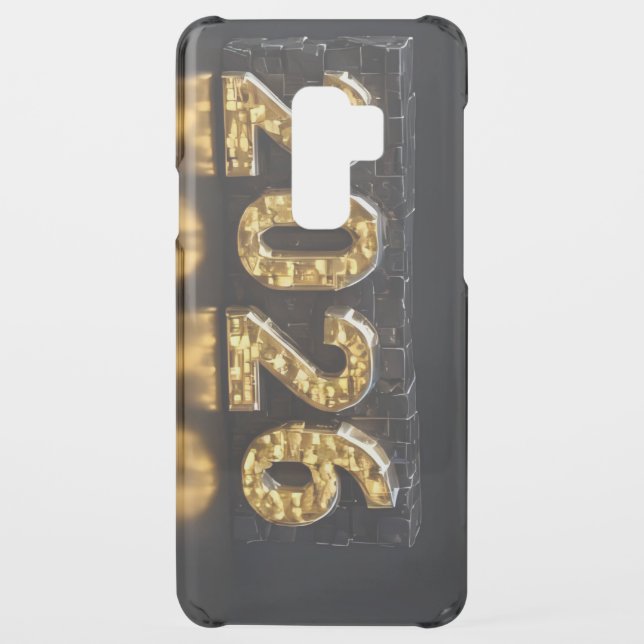 3D Number Design for New Year 2026 Uncommon Samsung Galaxy Case (Back)