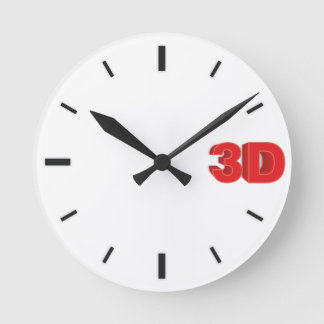3D O'Clock 1. Round Clock