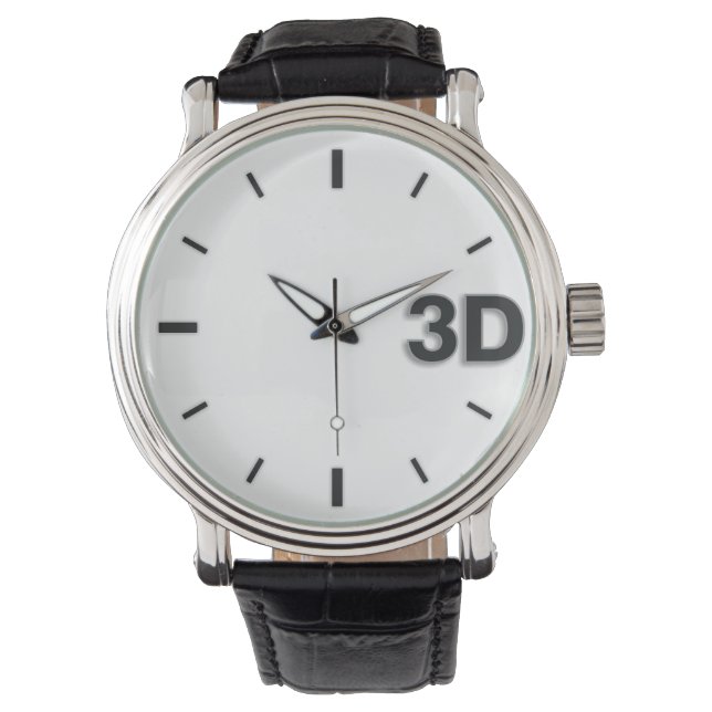 3D O'Clock 2-BL. Watch (Front)