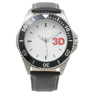 3D O'Clock 2-Rd. Watch