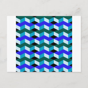 3d optical illusion postcard