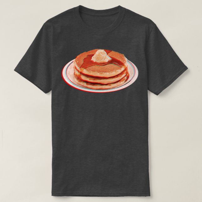 3D Pancakes T-Shirt (Design Front)