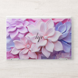 3D Pastel Flower Pattern HP Laptop Skin