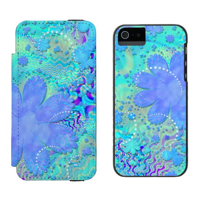 3D Pastel Flower Psychedelic Incipio iPhone Wallet Case (Side by Side)