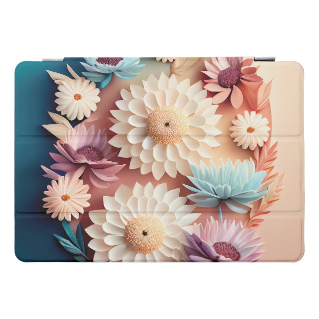 3D Pastel Paper Curls iPad Pro Cover (Horizontal)