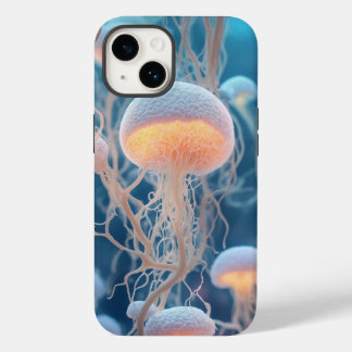 "3D Pastel White Human Cells with Root-Like  Case-Mate iPhone 14 Case