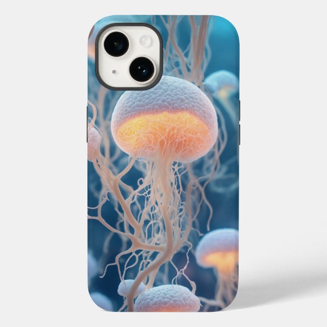 "3D Pastel White Human Cells with Root-Like  Case-Mate iPhone Case (Back)