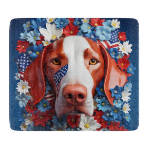 3D Patriotic Vizsla Cutting Board