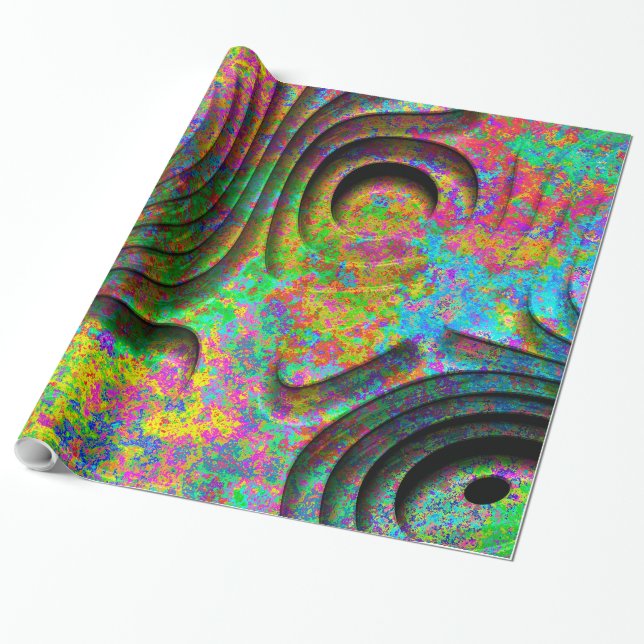 3D Patterns 2 Wrapping Paper (Unrolled)