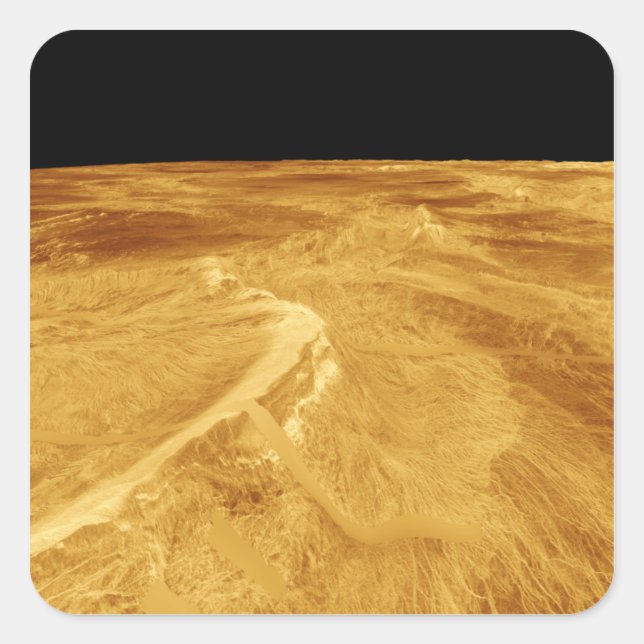 3D Perspective View of Latona Vorona Square Sticker (Front)