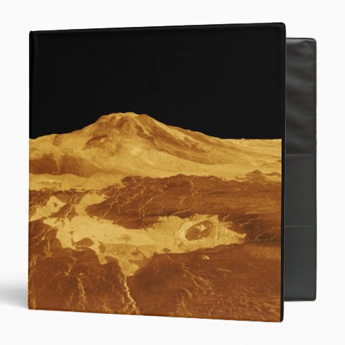 3D Perspective View of Maat Mons on Venus 3 Ring Binder