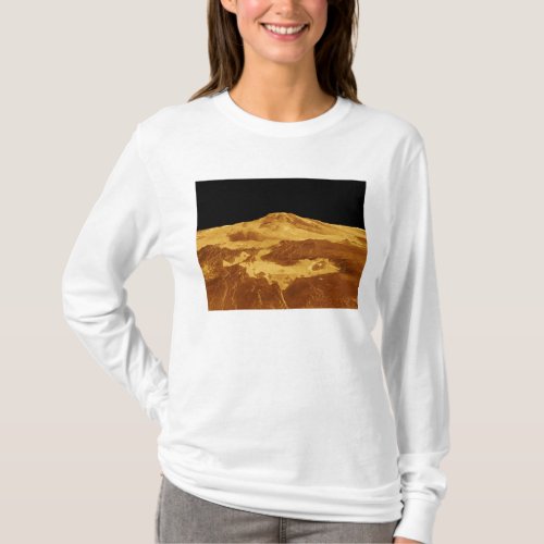 3D Perspective View of Maat Mons on Venus T_Shirt
