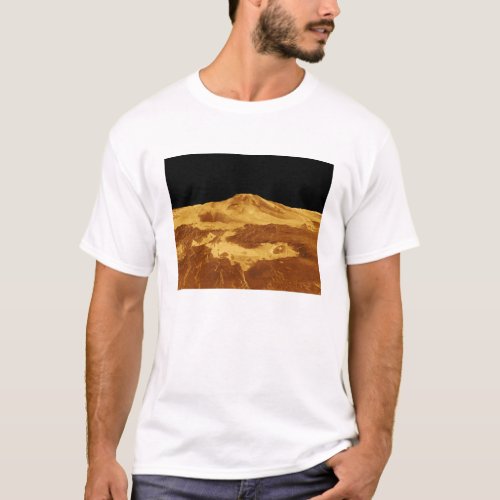 3D Perspective View of Maat Mons on Venus T_Shirt