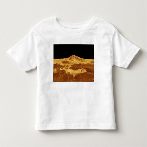 3D Perspective View of Maat Mons on Venus Toddler T_shirt
