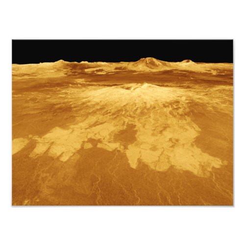 3D Perspective View of Sapas Mons on Venus Photo Print