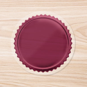 3D Pink Foil Seal Starburst Excellence Award Medal