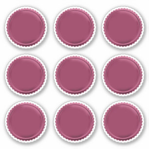3D Pink Foil Seal Starburst Excellence Award Medal Sticker