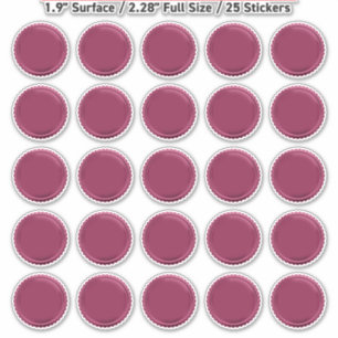 3D Pink Foil Seal Starburst Excellence Award Medal Sticker