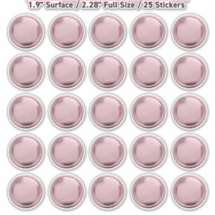 3D Pink Foil Seal Starburst Excellence Award Medal Sticker