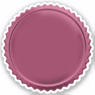 3D Pink Foil Seal Starburst Excellence Award Medal Sticker
