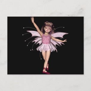 3D Pink Pixie 1 Postcard