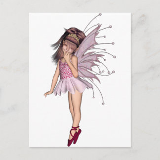 3D Pink Pixie 2 Postcard