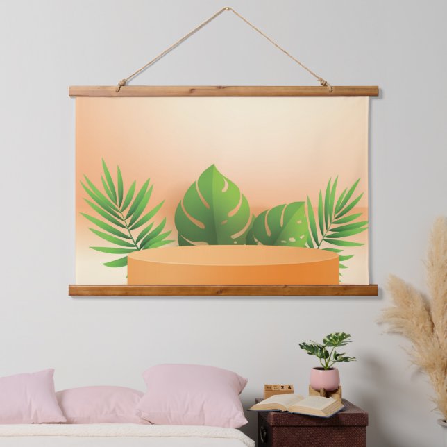3d podium hanging tapestry (Bedroom)