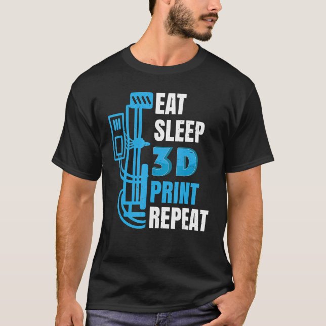 3d Printer 3d Printing Model Builders  3d Print T-Shirt (Front)