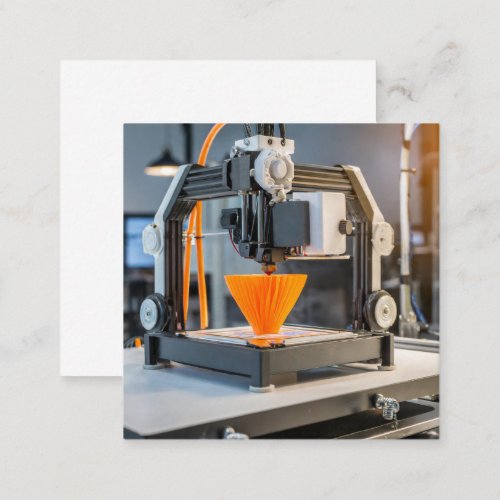 3D printing machine Square Business Card