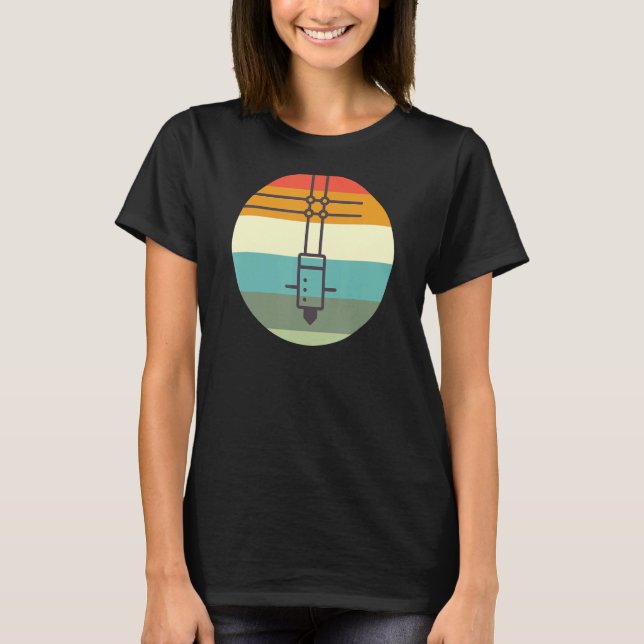 3D Printing Printer Nerd Geek 3D Construction Retr T-Shirt (Front)