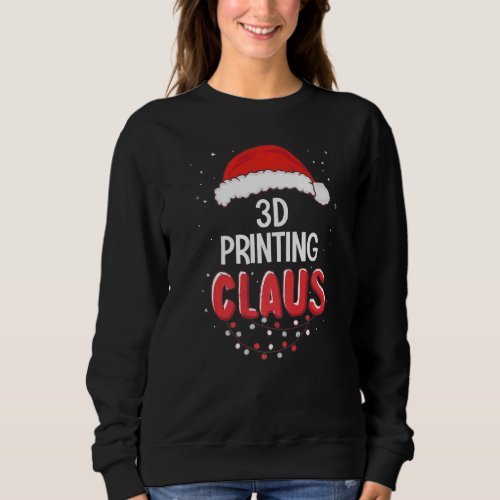 3D Printing Santa Claus Christmas Matching Costume Sweatshirt