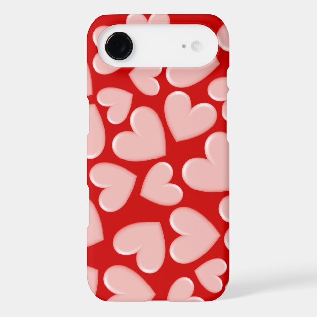 3D Puffy Hearts  iPhone Case (Back)