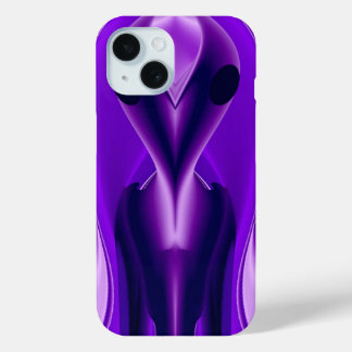 3D Purple Rainbow Dreams , Alien iPhone 15 Case
