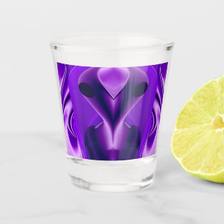3D Purple Rainbow Dreams , Alien Shot Glass