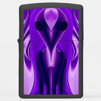 3D Purple Rainbow Dreams , Alien Zippo Lighter