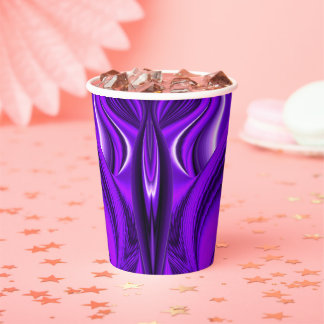 3D Purple Rainbow Dreams, Angel Wings Paper Cups