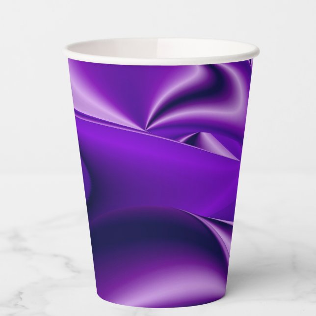 3D Purple Rainbow Dreams Paper Cups (Left)