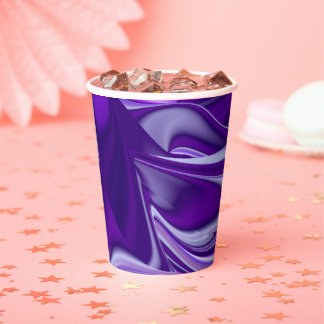 3D Purple Rainbow Dreams Paper Cups
