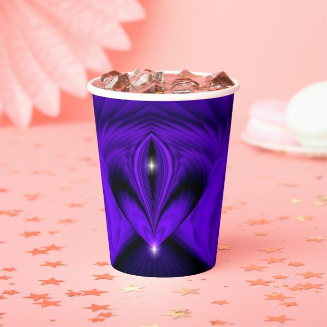 3D Purple Rainbow Dreams, Two Stars Paper Cups (Insitu)