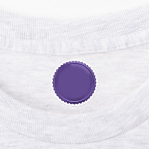 3D Purple Seal Foil Starburst Award Medal Labels