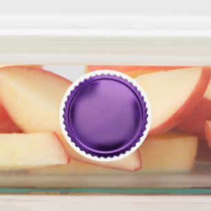 3D Purple Seal Foil Starburst Award Medal Labels