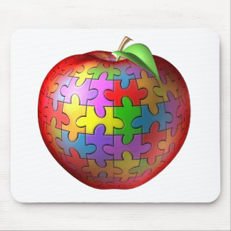 3D Puzzle Apple Mouse Pad