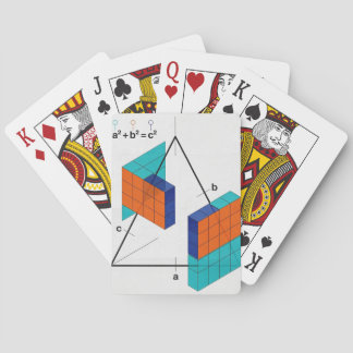 3D Pythagorean Theorem Math Playing Cards