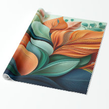 3D Quilled Floral Luxury Wrapping Paper