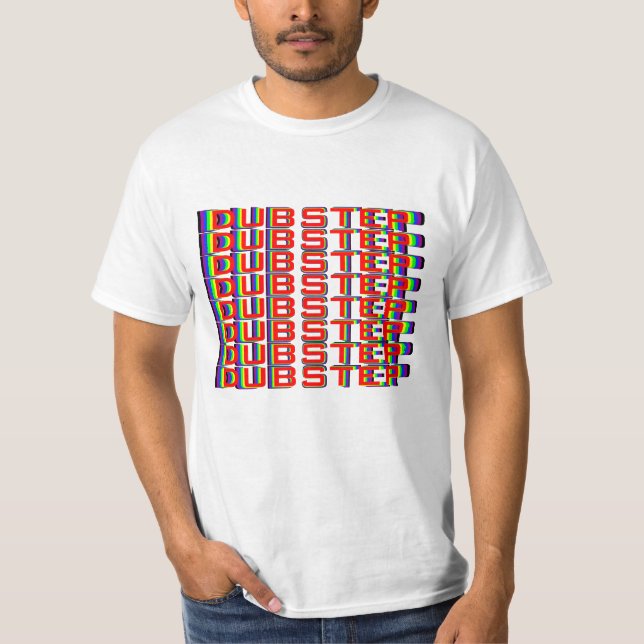 3D Rainbow Dubstep Tee Shirt (Front)