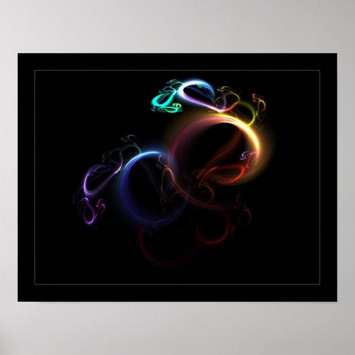 3D Rainbow Posters