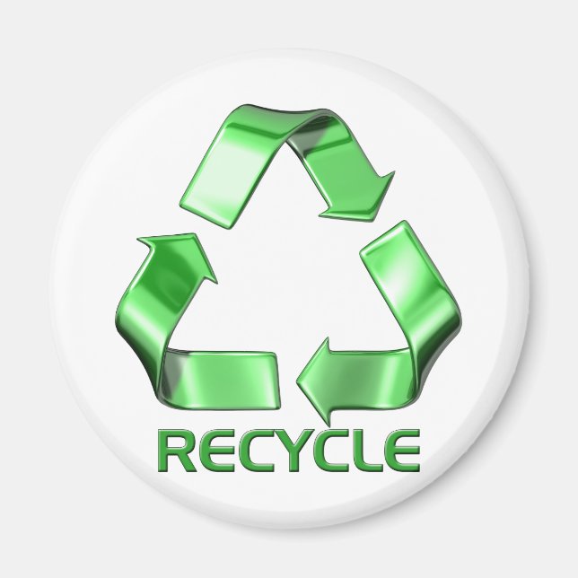 3d Recycle Graphic Magnet (Front)