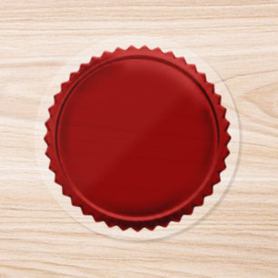 3D Red Seals Foil Starburst Excellence Award Medal