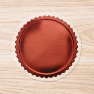 3D Red Seals Foil Starburst Excellence Award Medal