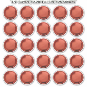 3D Red Seals Foil Starburst Excellence Award Medal Sticker